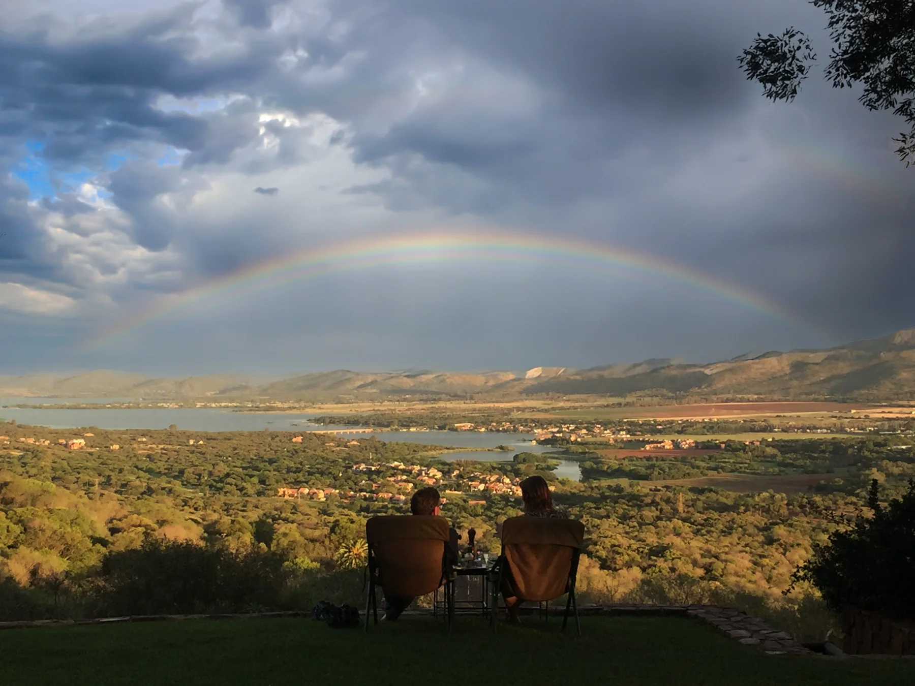 View across the Hartbeespoort valley